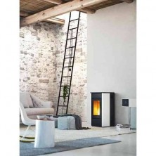 Estufa de pellet Amy Air Blanca - El Club del Fuego