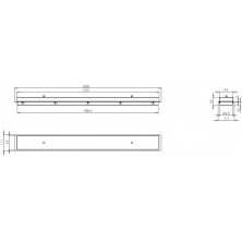 Dimensiones Quemador de bioetanol Aaron Home Viena 100 cm